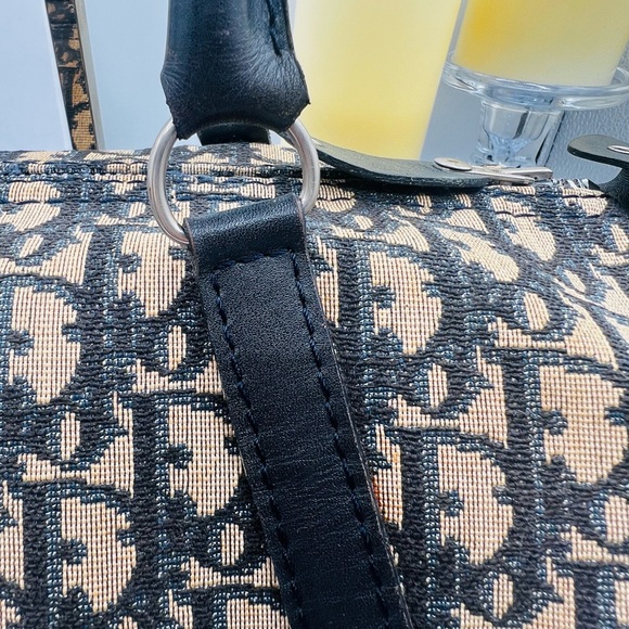 Dior Boston Trotter Bag - Navy/Tan - Picture 3 of 16